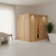 Sauna traditionnel Daria Plug &Play - 4 à 6 places 68mm avec couronne et porte à économie d'énergie KARIBU