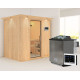 Sauna traditionnel BODIN - poêle Easy Bio 9000W et couronne - KARIBU