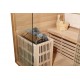 Sauna traditionnel LUXE 3 places SNÖ + poêle SAWO 4500W