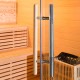 Sauna traditionnel LUXE 3 places SNÖ + poêle SAWO 4500W
