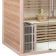 Sauna traditionnel LUXE 3 places SNÖ + poêle SAWO 4500W