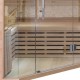 Sauna traditionnel d’angle LUXE 3-4 places SNÖ + poêle SAWO 6000W