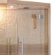 Sauna traditionnel d’angle LUXE 3-4 places SNÖ + poêle SAWO 6000W