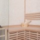 Sauna traditionnel d’angle LUXE 3-4 places SNÖ + poêle SAWO 6000W