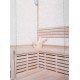 Sauna traditionnel d’angle LUXE 3-4 places SNÖ + poêle SAWO 6000W