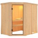 Sauna traditionnel d’angle Saja Plug &Play - 3 à 4 places 68mm KARIBU