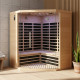 Sauna infrarouge d’angle panneaux carbone 2850W LUXE 3-4 places - SNÖ