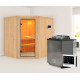 Sauna traditionnel d'angle SIIRIN - poêle Easy Bio 9000W - sans couronne - KARIBU