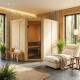 Sauna traditionnel d'angle MALIN 5 à 6 places 68mm sans couronne - avec porte moderne KARIBU