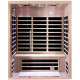 Sauna infrarouge panneaux carbone 2220W LUXE 3 places - SNÖ + panneau de contrôle intérieur uniquement