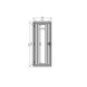 Porte énergétique en bois 68mm pour saunas traditionnels - Karibu