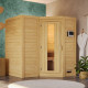 Sauna traditionnel Sahib 1 - poêle 9KW ctrl externe - sans couronne - KARIBU