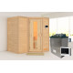 Sauna traditionnel Sahib 1 - poêle 9KW ctrl externe - sans couronne - KARIBU