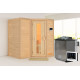 Sauna traditionnel Sahib 1 - poêle Easy Bio 9000W - sans couronne - KARIBU
