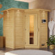 Sauna traditionnel Sahib 1 - poêle 9KW ctrl intégré - couronne - KARIBU