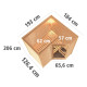 Sauna traditionnel Sahib 1 - poêle 9KW ctrl intégré - sans couronne - KARIBU