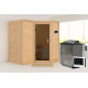 Sauna traditionnel Sahib 1 sans couronne - poêle Easy Bio 9000W - KARIBU
