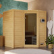 Sauna traditionnel Sahib 1 sans couronne - poêle Easy Bio 9000W - KARIBU