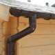 Kit gouttières marron L500cm - pour toit plat - Palmako