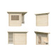 Sauna Sanna - 2 à 4 places - bois massif 44mm - poêle inclus - Palmako