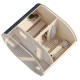 Sauna tonneau Anette avec vestibule - 5 à 6 places - bois massif 42mm - poêle inclus - Palmako