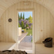 Sauna tonneau Anita - 2 à 4 places - bois massif 42mm - poêle inclus - Palmako