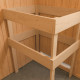 Sauna d’extérieur Hycore 1 en bois brut 38mm - 3 places - sans poêle - KARIBU