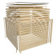 Sauna d’extérieur Hycore 3 en bois brut 38mm - 6 places - sans poêle - KARIBU