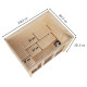 Sauna d’extérieur Hycore 3 en bois brut 38mm - 6 places - poêle 9kW BIO avec cde externe - KARIBU
