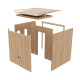Sauna d'extérieur 5 places - parois 73mm - bois brut - sans poêle - Delano - KARIBU