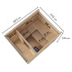 Sauna d'extérieur 5 places - parois 73mm - couleur noir - sans poêle - Delano - KARIBU