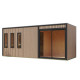 Sauna d'extérieur 5 places - parois 73mm - bois Douglas - sans poêle - Monterey - KARIBU