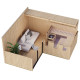 Sauna d'extérieur 5 places - parois 73mm - bois brut - sans poêle - Paradise - KARIBU