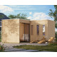 Sauna d'extérieur 5 places - parois 73mm - bois brut - poêle 9kW avec cde externe - Paradise - KARIBU