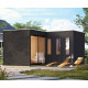Sauna d'extérieur 5 places - parois 73mm - couleur noir - sans poêle - Paradise - KARIBU