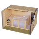Sauna d'extérieur 5 places - parois 38mm - acier gris - vestibule - sans poêle - Ares 4 - KARIBU