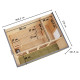 Sauna d'extérieur 5 places - parois 38mm - acier gris - vestibule - sans poêle - Ares 4 - KARIBU