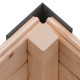 Sauna d'extérieur 5 places - bois anthracite 38mm - acier gris - sans poêle - Ares 4 - KARIBU