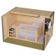 Sauna d'extérieur 3 à 5 places - bois anthracite 38mm - acier anthracite - sans poêle - Ares 4 - KARIBU