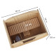 Sauna d'extérieur 1 à 2 places - bois brut 38mm - sans poêle - Quadro 0 - KARIBU