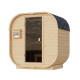 Sauna d'extérieur 1 à 2 places - bois brut 38mm - poêle 3,6kW cde intégrée - Quadro 0 - KARIBU