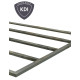 Sauna extérieur Mainburg 2 Set A bois brut avec vestibule 2 à 4 places 38mm - sans poêle - KARIBU