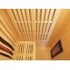 Sauna infrarouge chauffages carbone et full spectrum Vertical Black 2100W 2 places - SNÖ