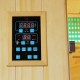 Sauna d'angle infrarouge chauffages carbone et full spectrum Vertical Black 2000W 2-3 places - SNÖ