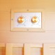 Sauna d'angle infrarouge chauffages carbone et full spectrum Vertical Black 2000W 2-3 places - SNÖ