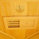 Sauna d'angle infrarouge chauffages carbone et full spectrum Vertical Black 2000W 2-3 places - SNÖ