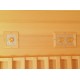 Sauna infrarouge chauffages carbone et full spectrum Vertical Black 2450W 3 places - SNÖ