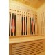 Sauna infrarouge chauffages carbone et full spectrum Vertical Black 2450W 3 places - SNÖ