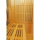 Sauna infrarouge chauffages carbone et full spectrum Vertical Black 2450W 3 places - SNÖ