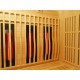 Sauna infrarouge chauffages carbone et full spectrum Vertical Black 2450W 3 places - SNÖ